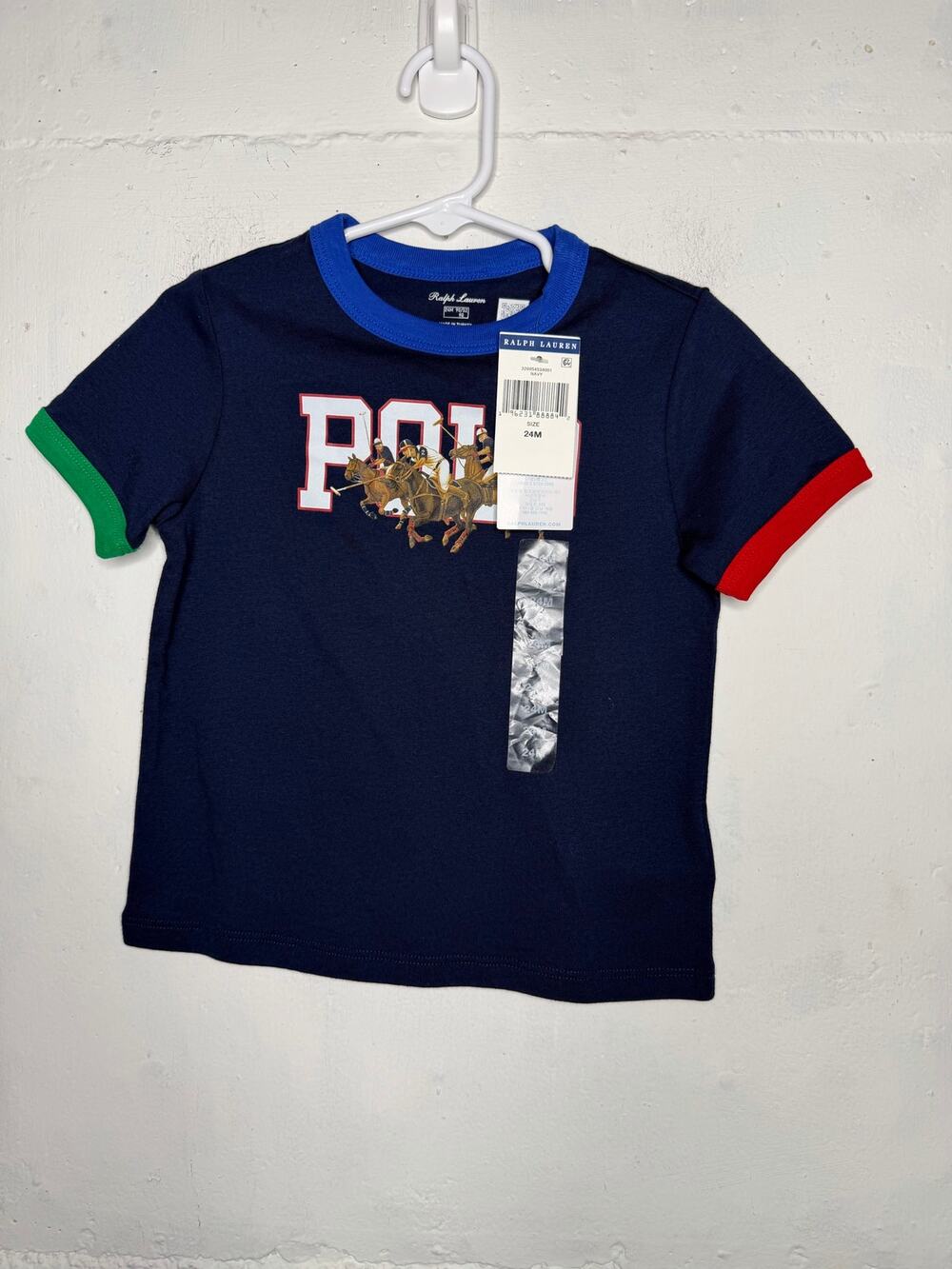 NEW Polo by Ralph Lauren 24 Months Horse Ringer T Shirt